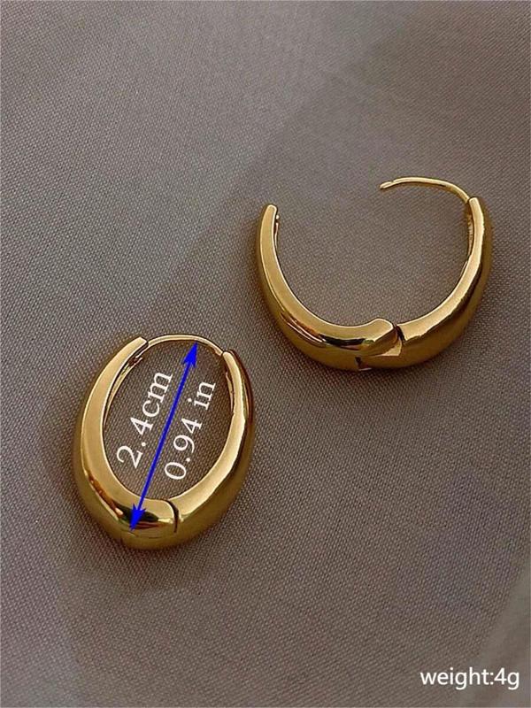 Simple Tear Drop Hoop Earrings, Fashionable U-shaped Earrings for Women, Trendy All-match & Exquisite Jewelry for Birthday Gift