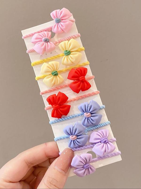 Cute Cartoon Animal & Flower Design Hair Ties, 60pcs pack Colorful Hair Scrunchies for Girls, Fashion Hair Accessories for Party, Daily Decor