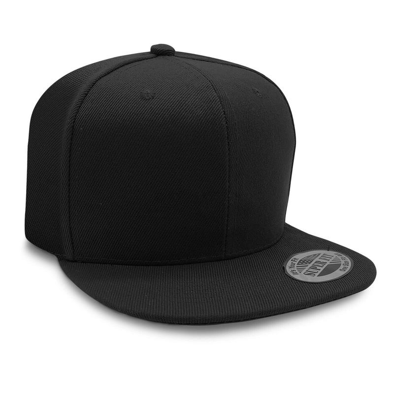 High-Quality Polyester Solid Snapback Cap - Classic Style, One Size Fits All