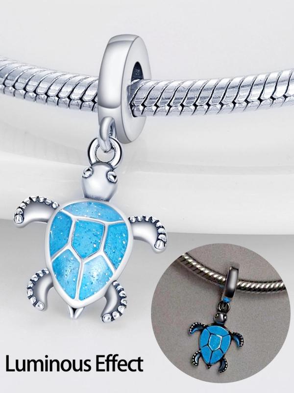 Luminous Sea Turtle Design Pendant, 2024 New Fashionable Animal Design Pendant for Women & Girls, Trendy Diy Jewelry Makes Beautiful Gifts