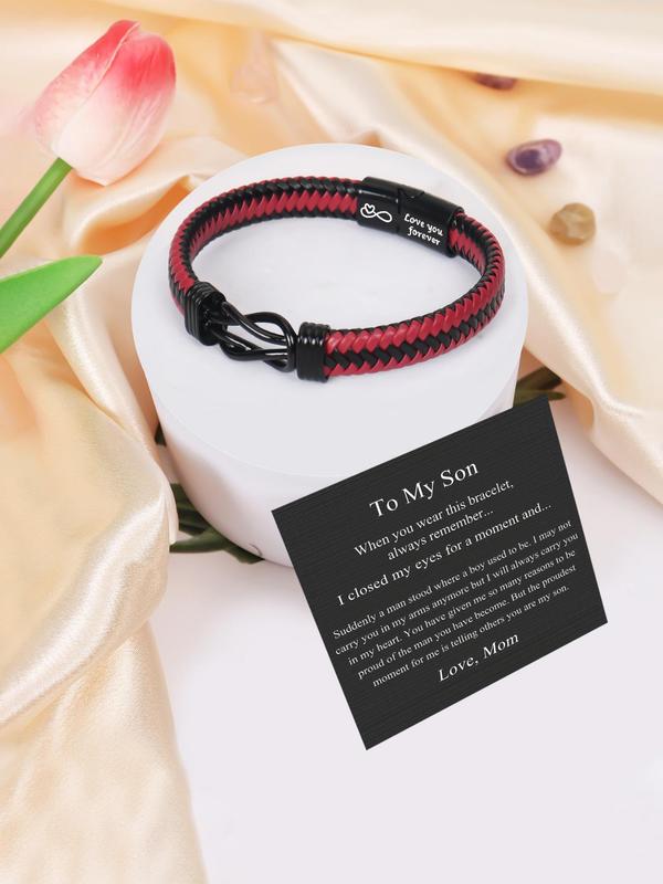 Men's Vintage Knot Design Bracelet, Fashionable Jewelry for Party, Daily Clothing Decor, Trendy All-match & Exquisite Jewelry for Birthday Gift