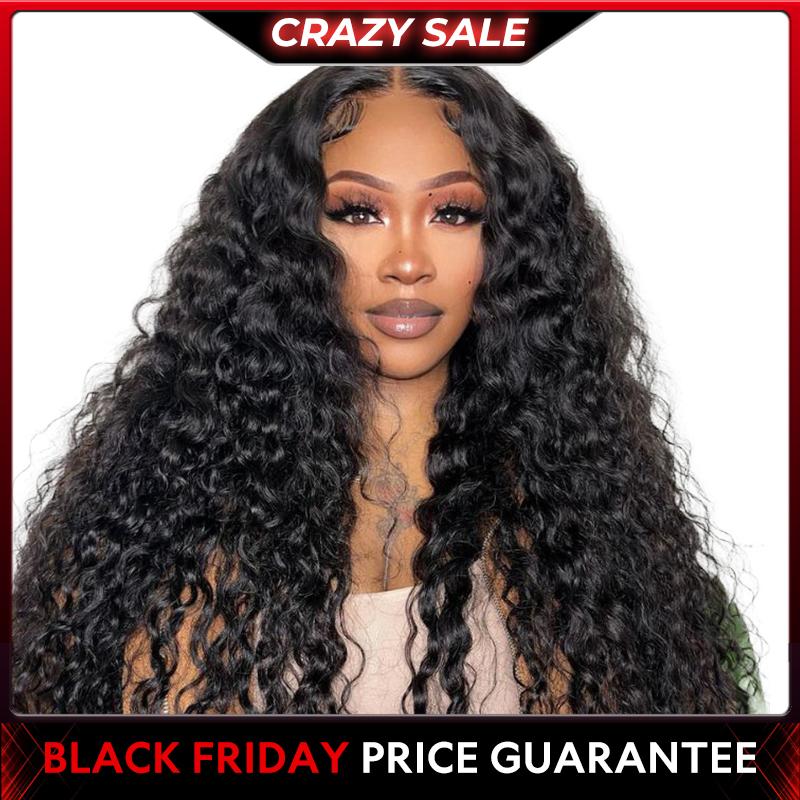 Wigfever Water Wave Pre Bleached Knots Wear Go Glueless 7*4 Pre-Plucked HD Lace Closure Human Hair Wig