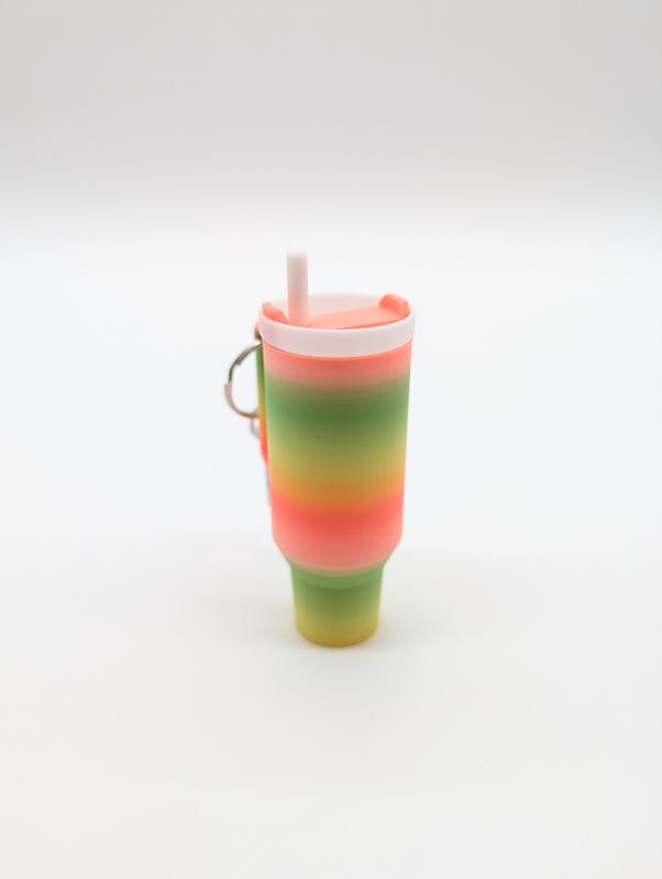 Tumbler Cup Lip Balm Lipstick Keychain Container Accessory