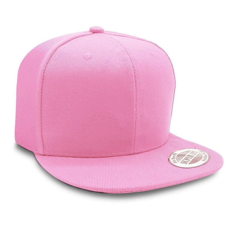 High-Quality Polyester Solid Snapback Cap - Classic Style, One Size Fits All