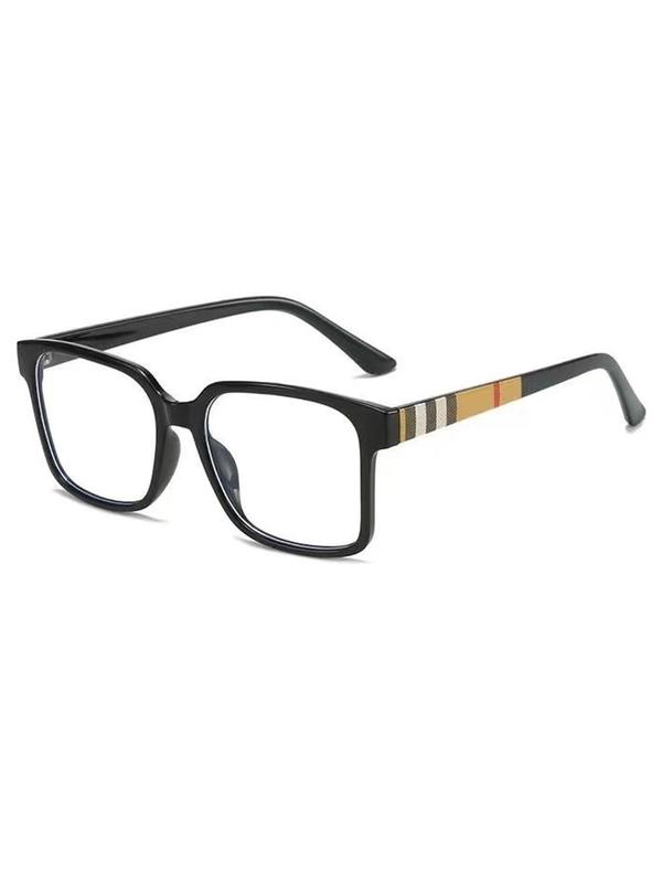 Unisex Simple Style Square Frame Eyeglasses, Trendy Casual Eyeglasses for Everyday Use, Fashion Accessories for Outdoor Activities