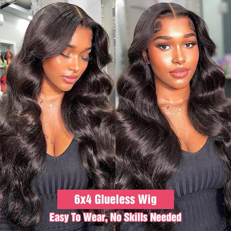 180% Density Glueless Wig Human Hair Pre Cut Lace Wig 5x5 6x4 7x5 9x6 Body Wave Lace Closure Human Hair Wig For Women Remy Hair Brazilian Hair Wigs