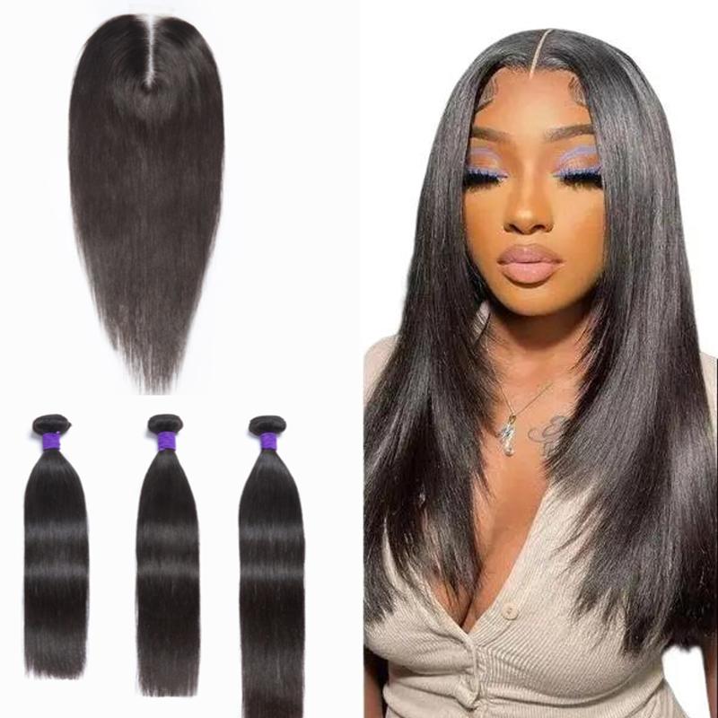 LUVME Upgraded 13A 100%  Virgin Remi Human Hair (100+ -5g) Dye. Perm. High-End Salon Hair Body Wave Deep Wave Silky Straight Bundle S+