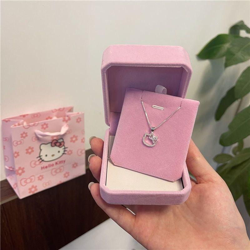 Birthday Gift Kitty Necklace Girl Sweet and Cute Pendant Clavicle Chain To Send Girlfriends Heart Gift