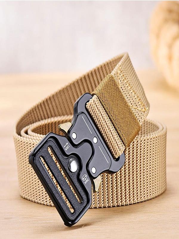 Casual Plain Tape Belt, Fashionable Waistband for Men & Women, All-match Clothes Accessories for Daily Wear, Fall Outfits, Earthtone Fall Freshness