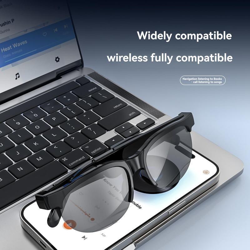 Multifunctional smart glasses, fashionable unisex sunglasses, office, outdoor, sports, driving wireless audio glasses