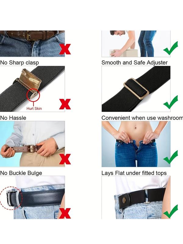 Women's Street Style Elastic Waistband, 2024 New Style Trendy Adjustable Waist Belt for Jeans, Fashionable Clothes Accessories for Daily & Party Decoration