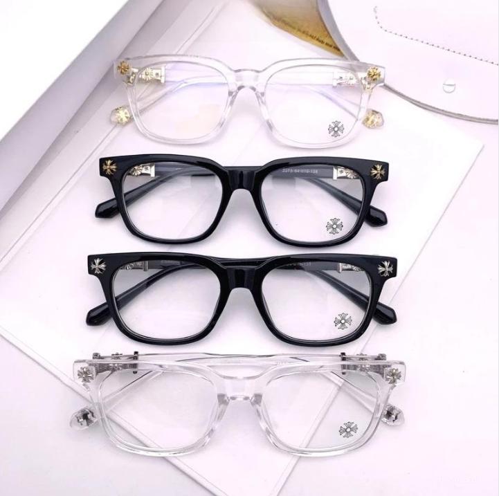 Chrome Hearts glasses with gold and silver logo, glasses for men and women, hottrend