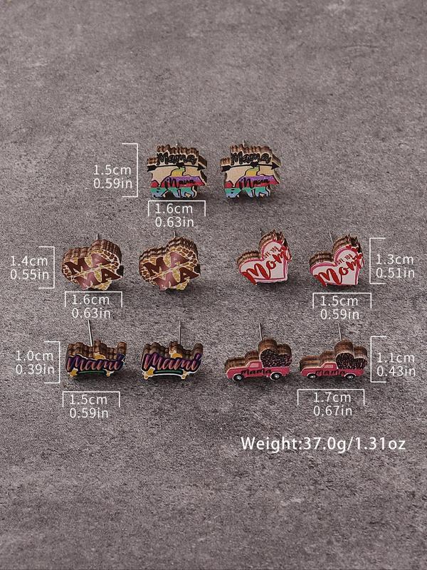 Cute Christmas Themed Stud Earrings, Snowman & Gingerbread Man & Tree & Wreath Design Earrings, Fashion Jewelry Accessories for Women & Girls