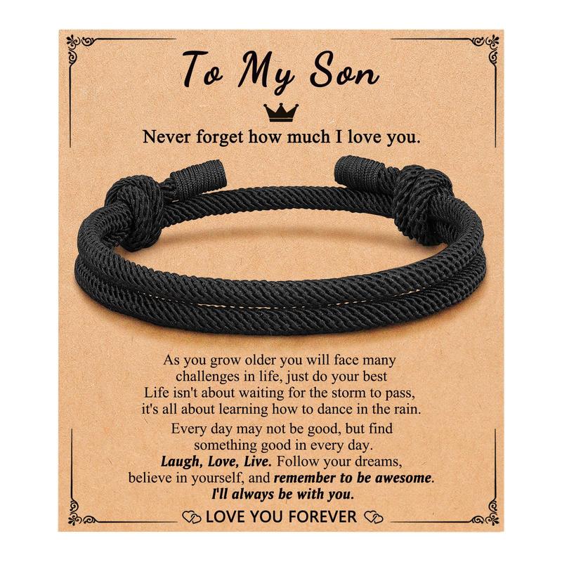 Boys Bracelet Birthday Valentine's Day Christmas Gifts for Teenage Teen Boys Son Grandson Nephew