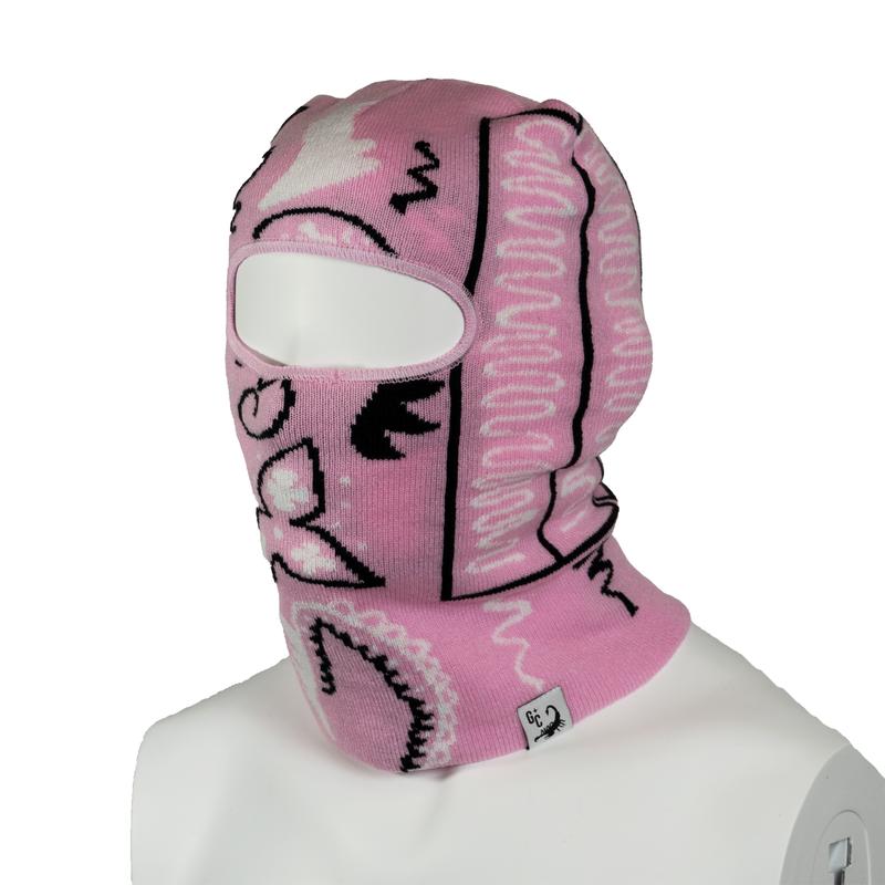 Paisley Knitted Premium Balaclava One Size Beanie Ski Mask