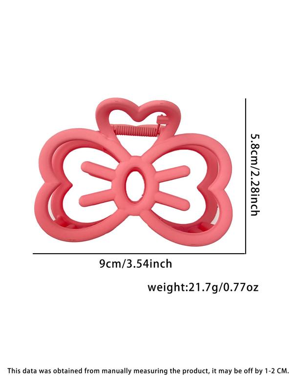 Cute Cartoon Butterfly Design Hair Claws (3pcs), Hollow out Design Hair Claws, Sweet Fashion Hair Accessories for Women & Girls