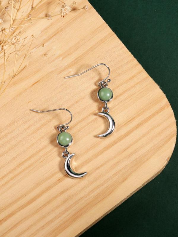 Fashion Moon & Star Design Dangle Earrings, Elegant Ear Jewelry for Women, Trendy All-match & Exquisite Jewelry for Gift