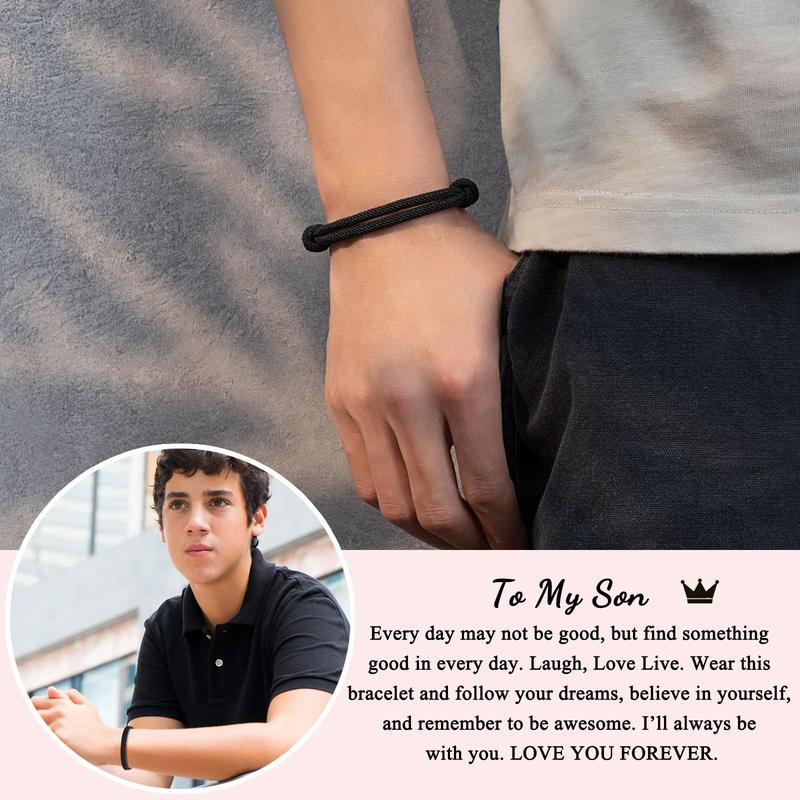 Boys Bracelet Birthday Valentine's Day Christmas Gifts for Teenage Teen Boys Son Grandson Nephew