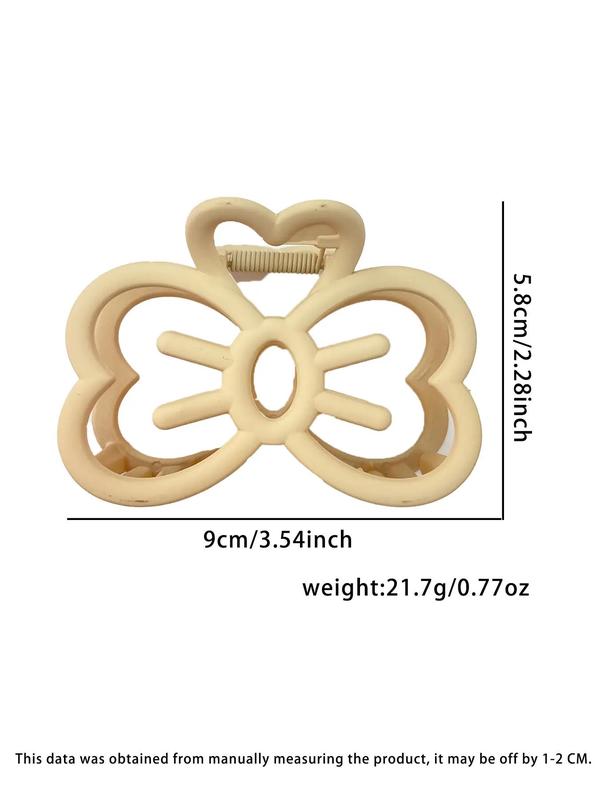 Cute Cartoon Butterfly Design Hair Claws (3pcs), Hollow out Design Hair Claws, Sweet Fashion Hair Accessories for Women & Girls