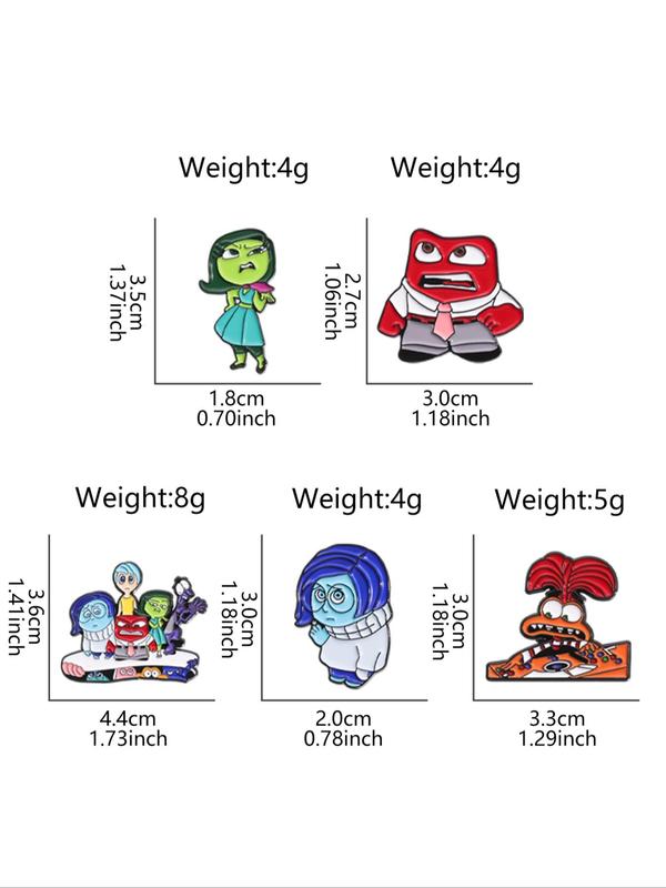 Cute Cartoon Character Brooch, Fashion Alloy Badge for Daily Clothing Decor, Trendy All-match & Exquisite Brooch for Birthday Gift