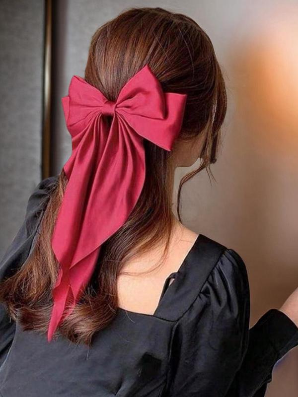 Daily Outfit Women's Elegant Large Size Bow Design Hair Clip, Fashion Tiered Layer Design Hair Accessories for Daily Wear