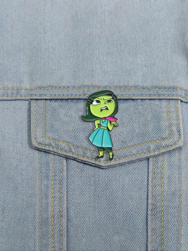 Cute Cartoon Character Brooch, Fashion Alloy Badge for Daily Clothing Decor, Trendy All-match & Exquisite Brooch for Birthday Gift