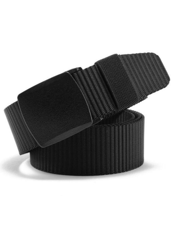 Men's Automatic Buckle Nylon Tape Belt, Casual Waistband for Jeans Trousers, Fashion Belt for Party, Daily Clothing Decor, Trendy All-match & Exquisite Belt for Gift