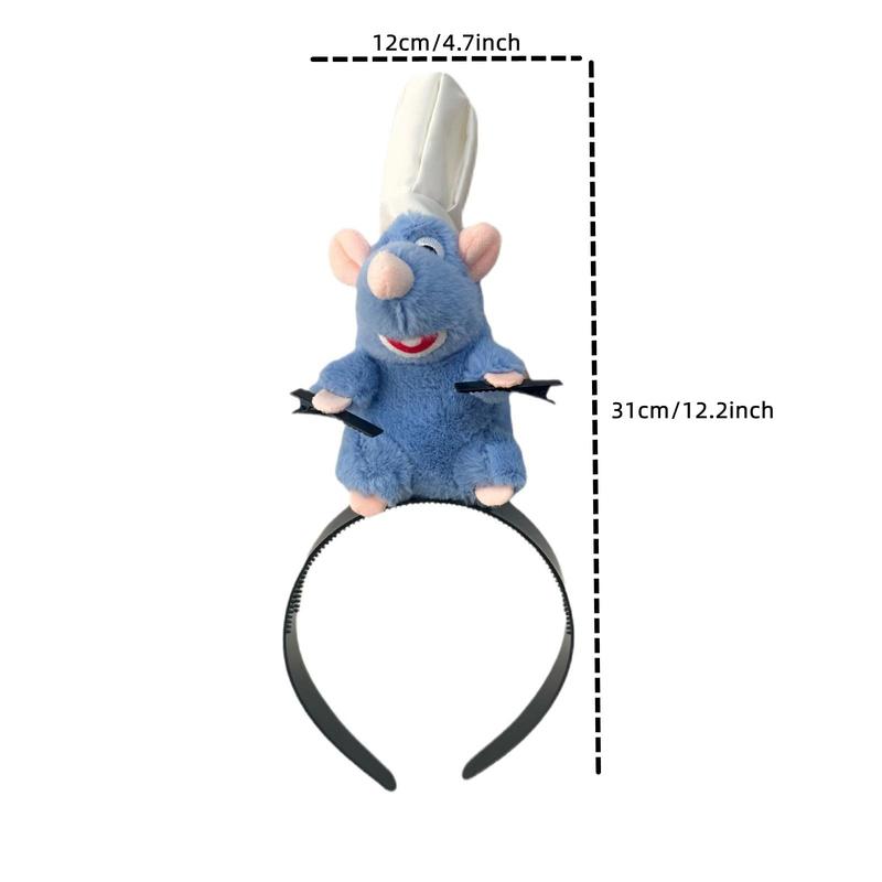 Cute Mouse Design Plush Headband, Non-slip Hair Organizer, Beauty & Personal Care Heatless Hair Accessories for Women & Girls, Christmas Gift