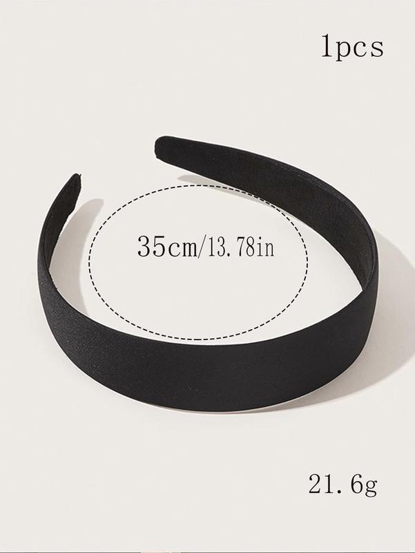 Simple Plain Casual Wide Hair Hoop, Daily Casual Versatile Hair Accessories for Women, Simple All-match Headband for Daily Used