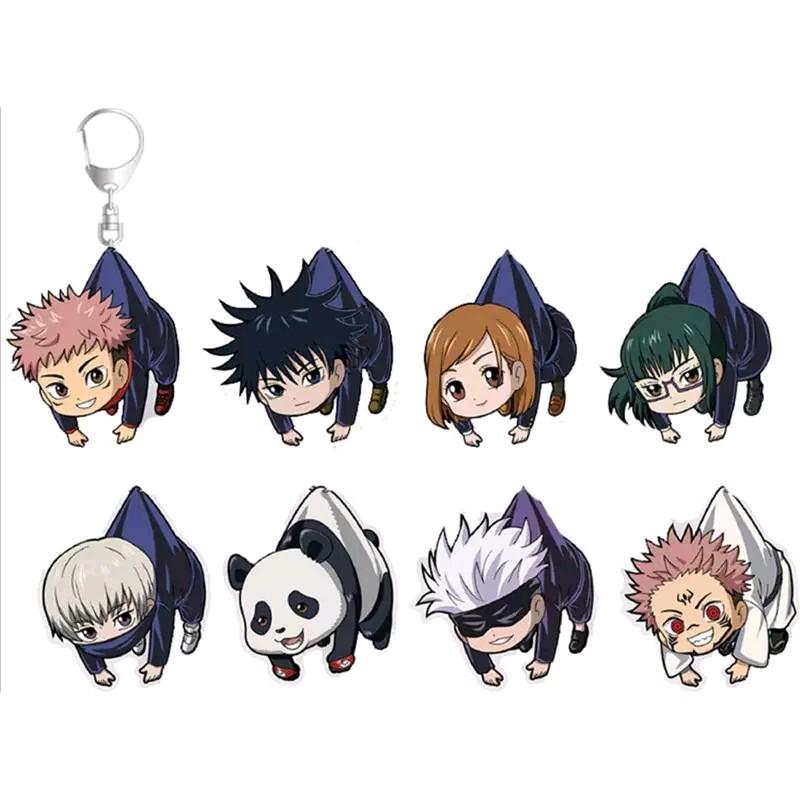 Jujutsu Kaisen keychains anime charms acrylic Gojo, Itadori, Sukuna, Megumi, Nobara, Panda