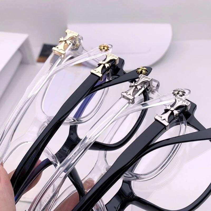 Chrome Hearts glasses with gold and silver logo, glasses for men and women, hottrend