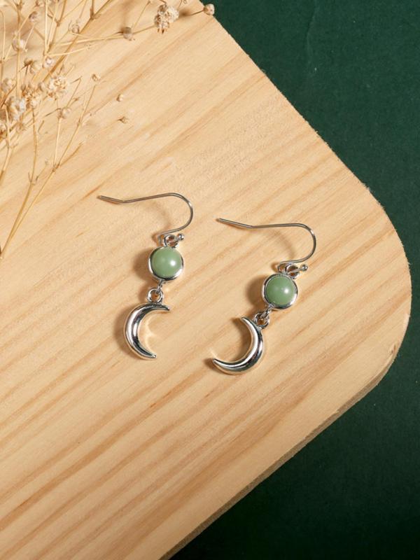 Fashion Moon & Star Design Dangle Earrings, Elegant Ear Jewelry for Women, Trendy All-match & Exquisite Jewelry for Gift