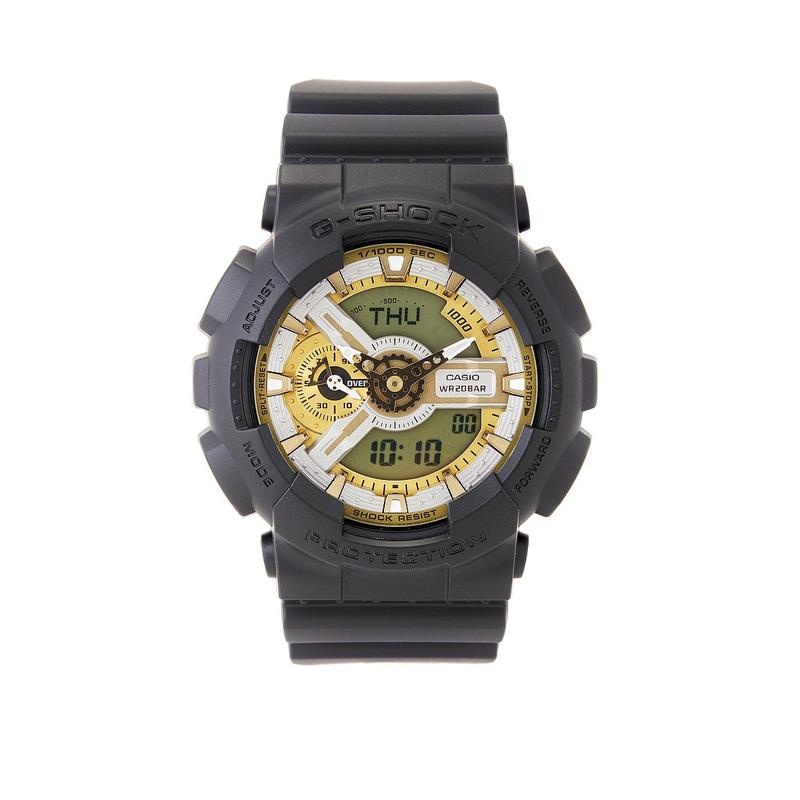 G-Shock GA110CD Series Watch in Black & Gold