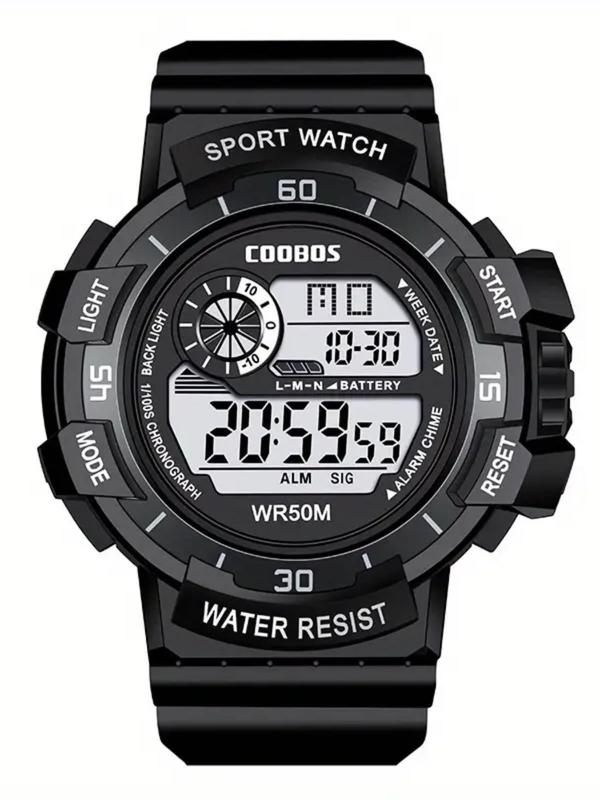 Men's Sport Digital Watch, Fashionable Digital Watch with Luminous Dial, Waterproof Watch for Men, Perfect for Students and Outdoor Sports