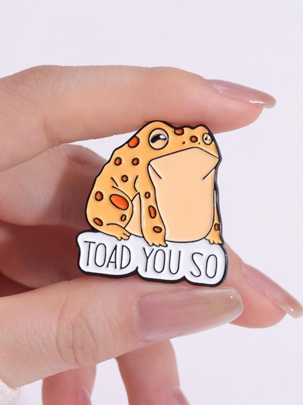 Cute Cartoon Animal Design Brooch, 5 Counts Fashion Alloy Badge for Daily Clothing Decor, Trendy All-match & Exquisite Brooch for Birthday Gift