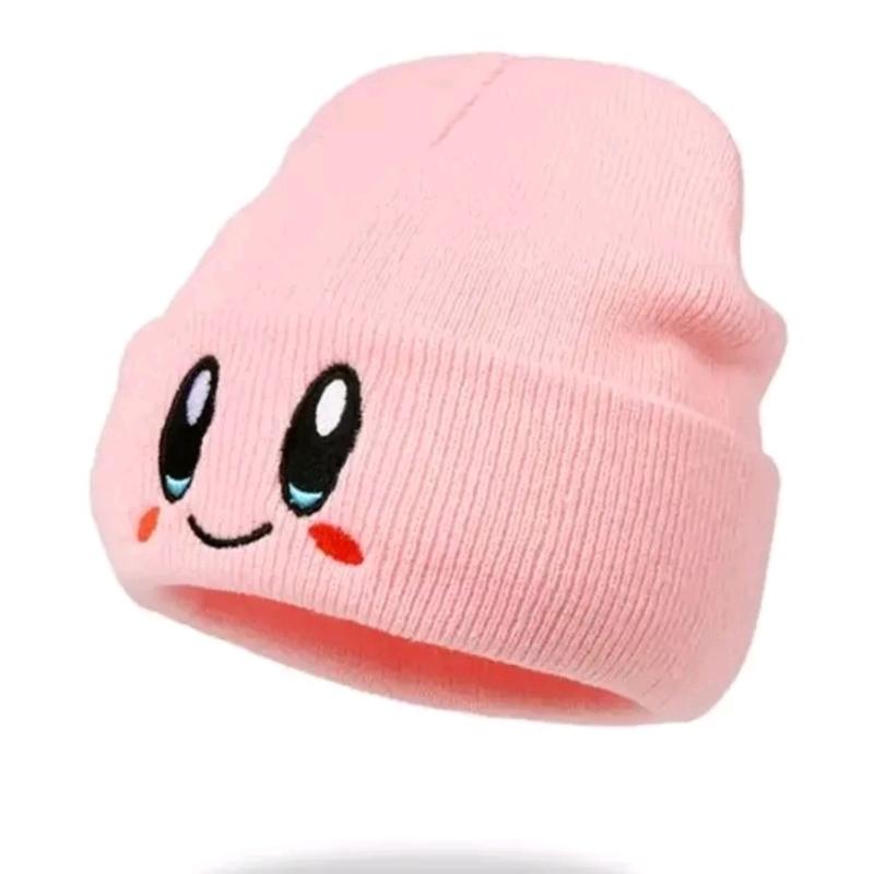 Kirby Anime Beanie Adult Size Anime Hat Accessory Pink Unisex