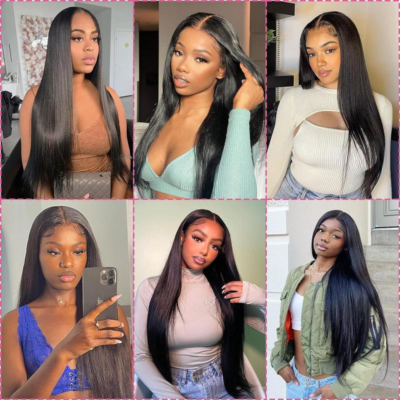 Bone Straight 4x6 5x5 Glueless Wig Brazilian Human Hair Wigs Transparent Lace Closure Wig for Women Ready to Wear 6x4 Lace Wig Pre Cut Pre Plucked On Sale 180% Density Bling Hair