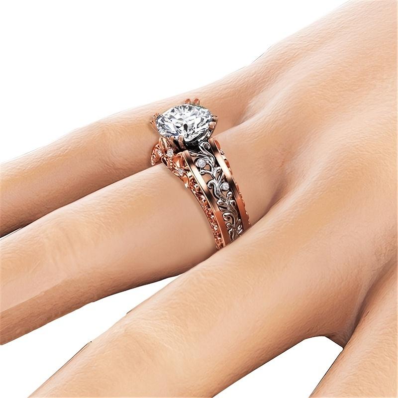 Classic Luxury Couple Ring Ring for Women Wedding Gift Lovers Jewelry