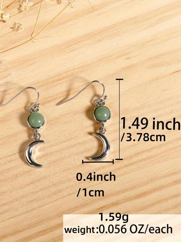 Fashion Moon & Star Design Dangle Earrings, Elegant Ear Jewelry for Women, Trendy All-match & Exquisite Jewelry for Gift