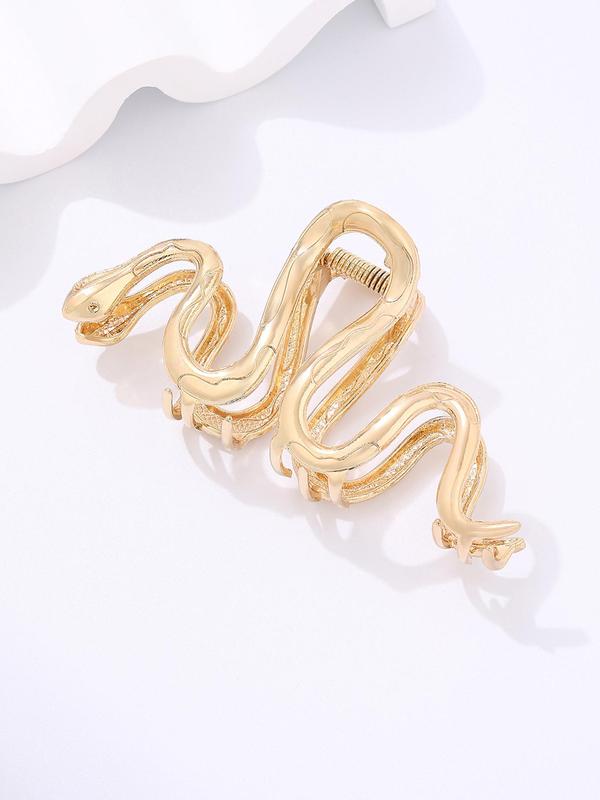 Women's Punk Style Snake Design Hair Claw, Elegant Novelty Trendy Hair Claw, Fashionable Hair Accessories For Daily & Party Decoration