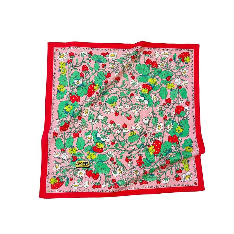 Strawberry Froggy ✿ Bandana | Colorful Headscarf |  22