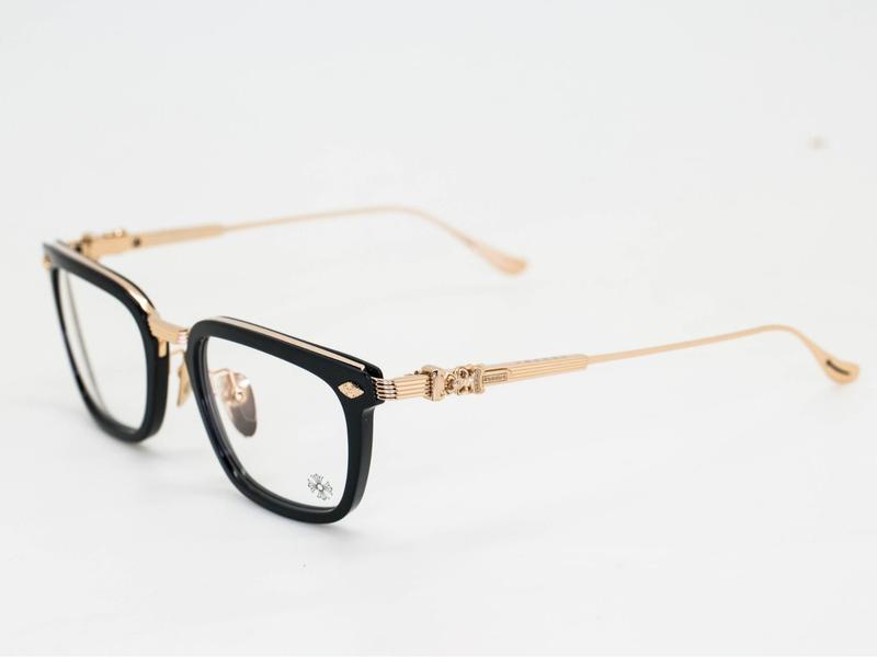 CHROME HEART Overpoked GLASSES, Chrome Hearts Gold charm eyeglass frames in all colors with Box, Chrome Heart for both men and women, Chrome Hearts Unisex Accessories black glasses