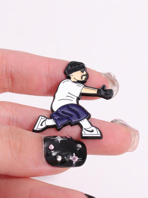 Cartoon Drop Oil Design Brooch, Cute Enamel Pin Suitable for Backpacks, Jeans, Scarves, Hats Decoration, Trendy All-match & Exquisite Brooch for Birthday Gift