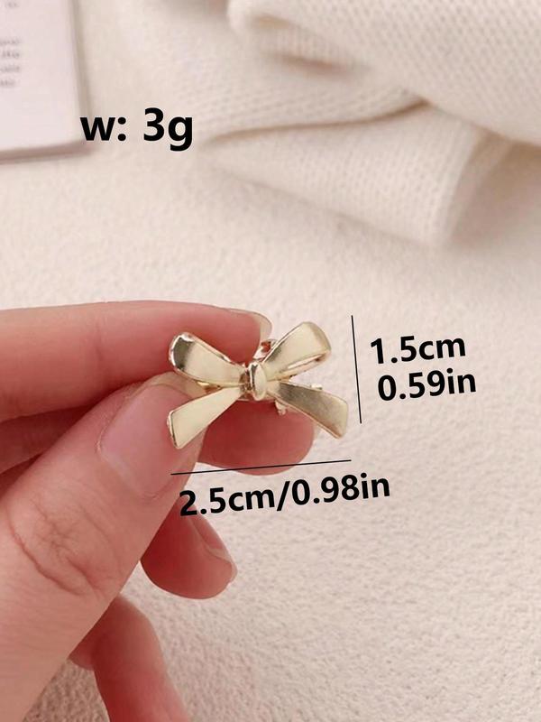 2024 New Style Cute Bow Decor Hair Clip Set, Elegant Hair Accessories for Women & Girls, Trendy All-match & Exquisite Hair Clip for Daily & Party Decoration