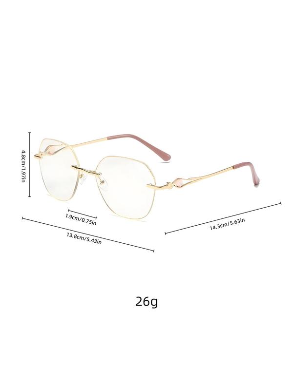 Women's Elegant Glittering Eyeglasses, Trendy Eyeglasses for Everyday Use, Fashion Accessories for Outdoor Activities for Women & Girls