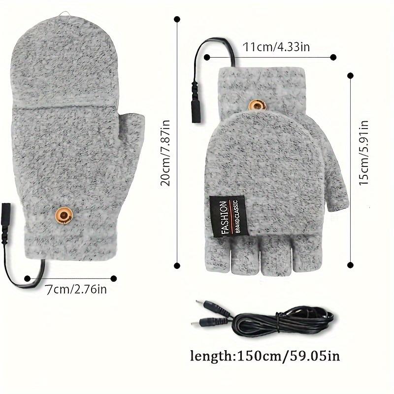 USB-Powered Touchscreen Winter Gloves - Double-Sided Heating, Comfortable Padded Warmth for Outdoor & Office Use