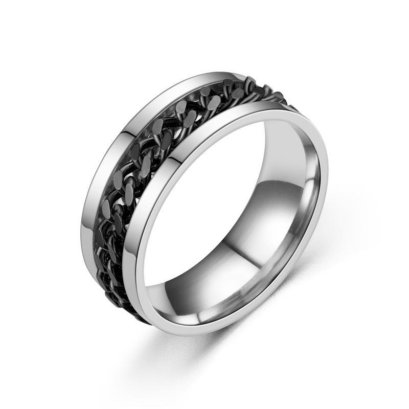 UJ Fashion Stainless Steel Hip-Hop Ring For Man&Woman, Miami Hip-Hop Couple Gift