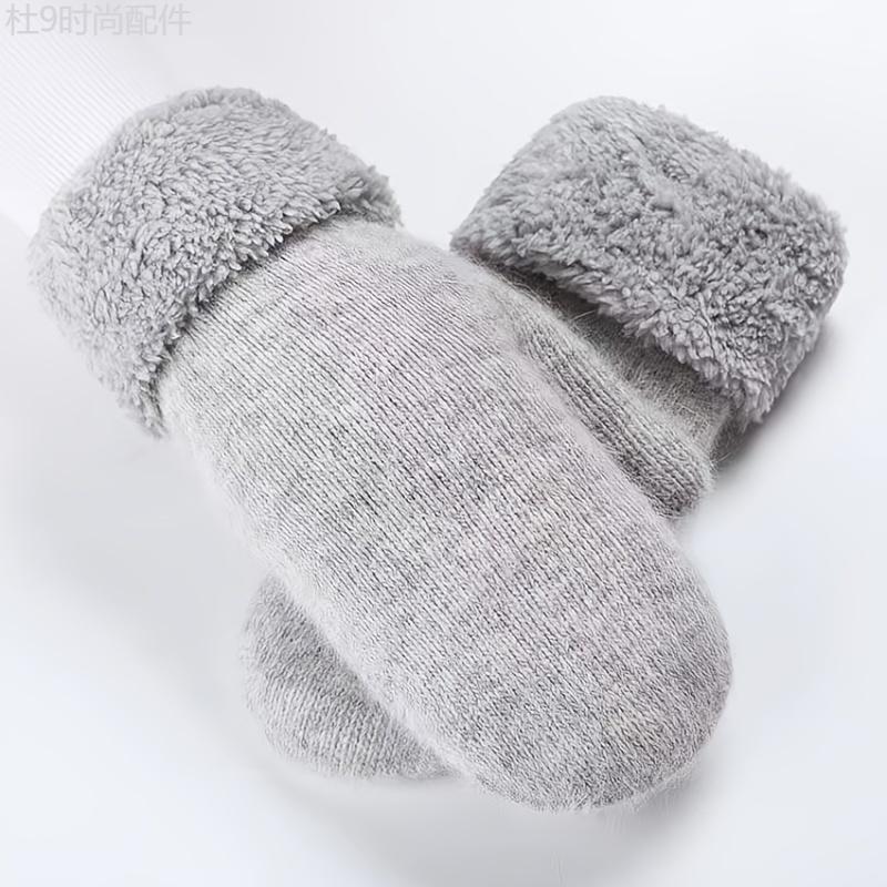 Winter Warmth Gloves for Women - Thick, Touchscreen, Coldproof, Solid Color, All Fingers, Autumn and Winter Mittens for Cold Weather - Soft, Cozy, and Stylish