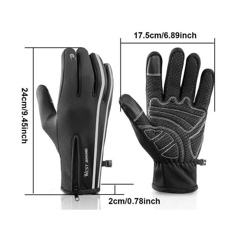 Waterproof Winter Gloves, Windproof Breathable Warm Snow Ski Gloves, 5-finger Touchscreen Gloves for Driving Workout Running Hiking Cycling Snowboarding