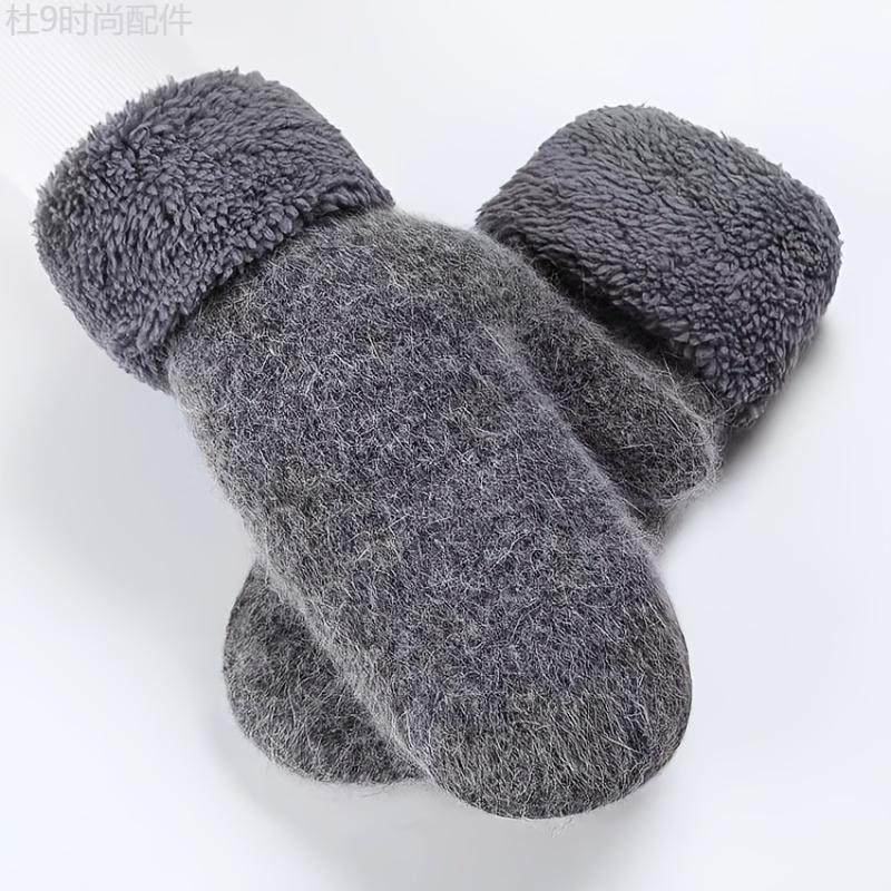 Winter Warmth Gloves for Women - Thick, Touchscreen, Coldproof, Solid Color, All Fingers, Autumn and Winter Mittens for Cold Weather - Soft, Cozy, and Stylish